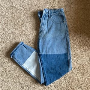 Two toned jeans